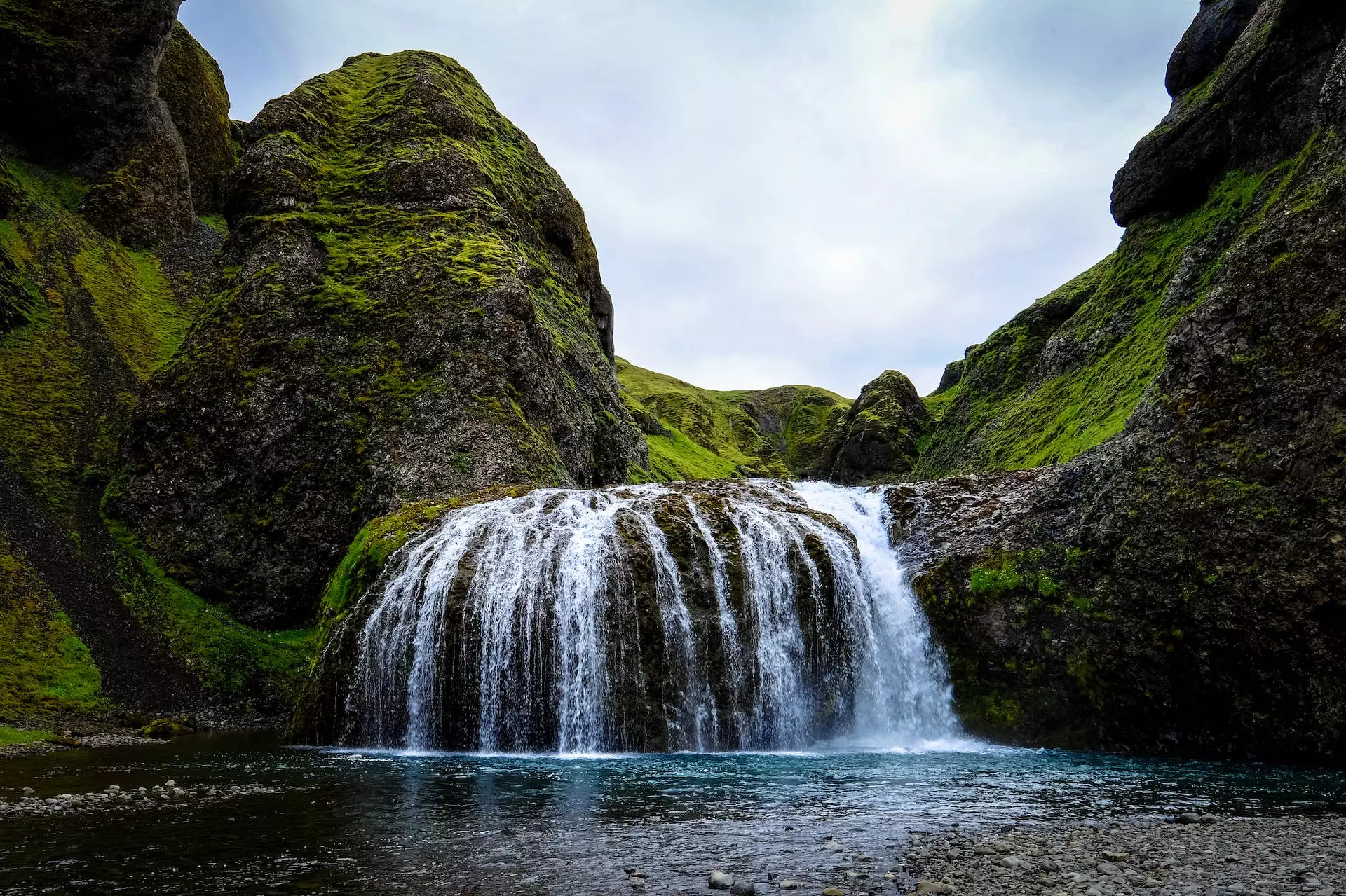 Mountain waterfall
